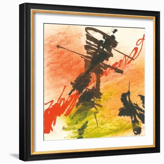 Graffiti Orange I-Chris Paschke-Framed Art Print