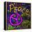 Graffiti Peace-Diane Stimson-Framed Stretched Canvas