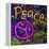 Graffiti Peace-Diane Stimson-Framed Stretched Canvas