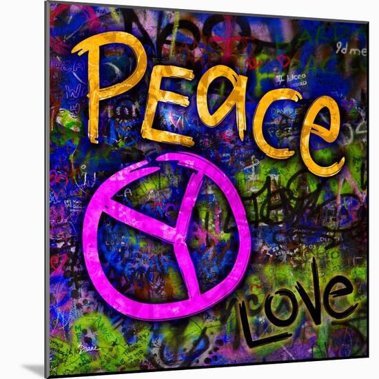 Graffiti Peace-Diane Stimson-Mounted Art Print