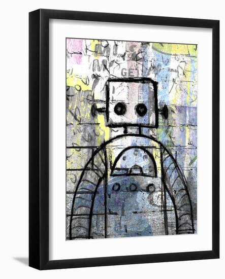 Graffiti Robot Color-Roseanne Jones-Framed Giclee Print