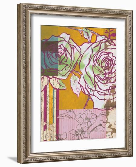 Graffiti Rose II-Liz Jardine-Framed Art Print