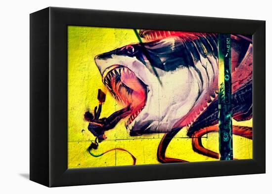 Graffiti Shark 5 Pointz New York City-null-Framed Stretched Canvas