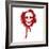 Graffiti Skull Blood Red-lineartestpilot-Framed Photographic Print