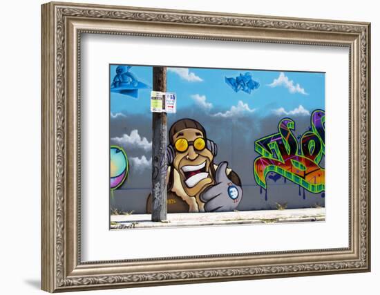 Graffiti Street Art in the Wynwood Art District of Miami, Florida, United States of America-Gavin Hellier-Framed Photographic Print