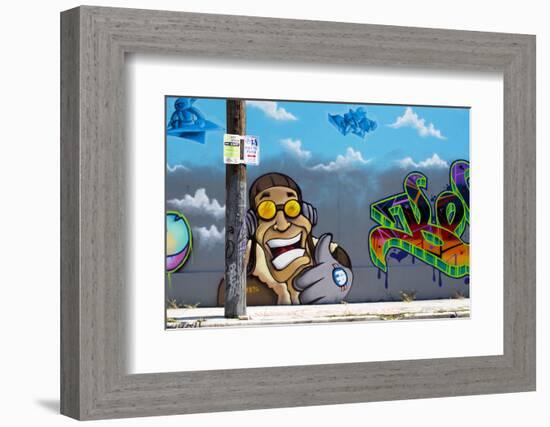 Graffiti Street Art in the Wynwood Art District of Miami, Florida, United States of America-Gavin Hellier-Framed Photographic Print