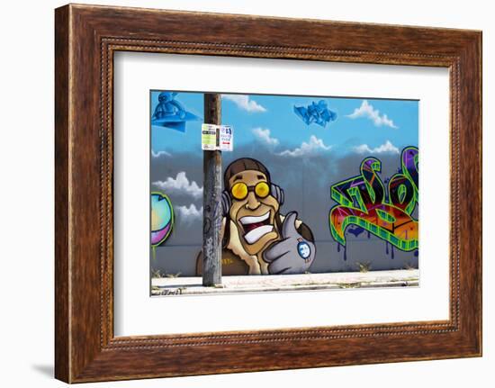 Graffiti Street Art in the Wynwood Art District of Miami, Florida, United States of America-Gavin Hellier-Framed Photographic Print