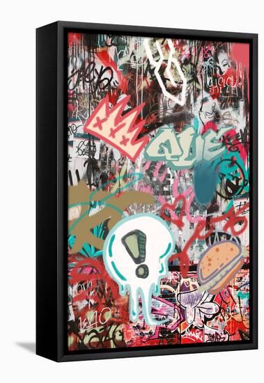 Graffiti Three-THE Studio-Framed Premier Image Canvas