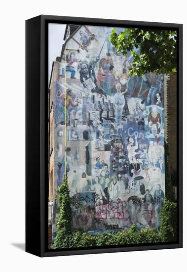 Graffito Wall Off Tottenham Court Road, London, England, United Kingdom, Europe-James Emmerson-Framed Premier Image Canvas