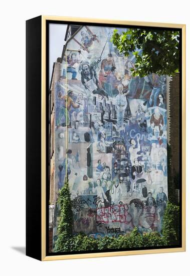 Graffito Wall Off Tottenham Court Road, London, England, United Kingdom, Europe-James Emmerson-Framed Premier Image Canvas
