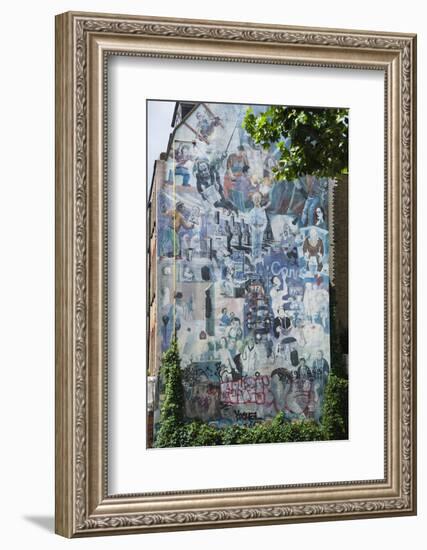 Graffito Wall Off Tottenham Court Road, London, England, United Kingdom, Europe-James Emmerson-Framed Photographic Print