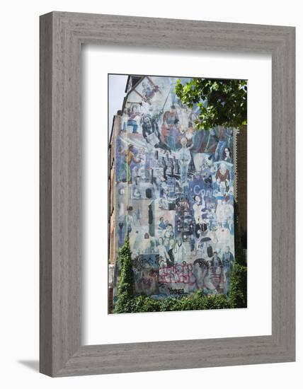 Graffito Wall Off Tottenham Court Road, London, England, United Kingdom, Europe-James Emmerson-Framed Photographic Print