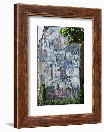 Graffito Wall Off Tottenham Court Road, London, England, United Kingdom, Europe-James Emmerson-Framed Photographic Print