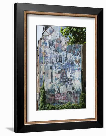 Graffito Wall Off Tottenham Court Road, London, England, United Kingdom, Europe-James Emmerson-Framed Photographic Print