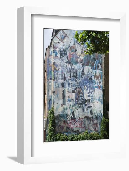 Graffito Wall Off Tottenham Court Road, London, England, United Kingdom, Europe-James Emmerson-Framed Photographic Print