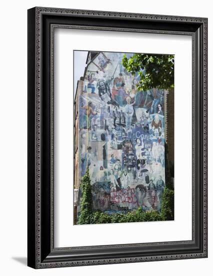 Graffito Wall Off Tottenham Court Road, London, England, United Kingdom, Europe-James Emmerson-Framed Photographic Print