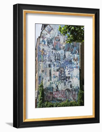 Graffito Wall Off Tottenham Court Road, London, England, United Kingdom, Europe-James Emmerson-Framed Photographic Print