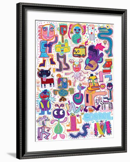 Graffitti I-Gerry Baptist-Framed Giclee Print