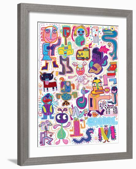 Graffitti I-Gerry Baptist-Framed Giclee Print