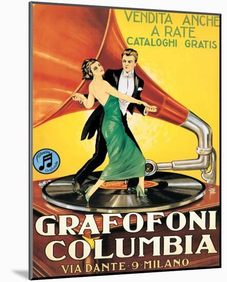 Grafofoni Columbia, Milano-null-Mounted Premium Giclee Print