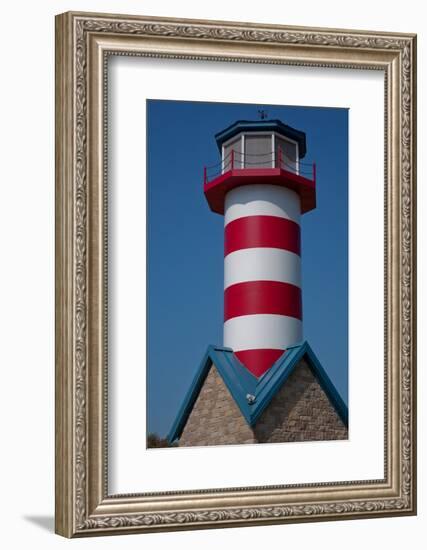 Grafton Illinois Red and White Striped Lighthouse-Joseph Sohm-Framed Photographic Print