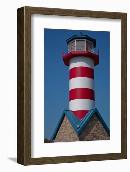 Grafton Illinois Red and White Striped Lighthouse-Joseph Sohm-Framed Photographic Print