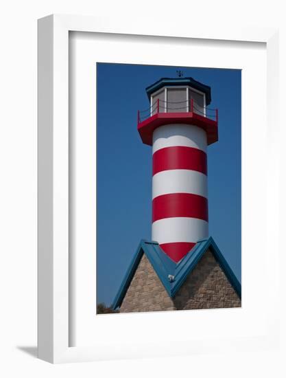 Grafton Illinois Red and White Striped Lighthouse-Joseph Sohm-Framed Photographic Print