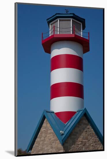 Grafton Illinois Red and White Striped Lighthouse-Joseph Sohm-Mounted Photographic Print