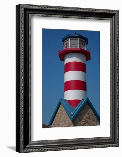 Grafton Illinois Red and White Striped Lighthouse-Joseph Sohm-Framed Photographic Print