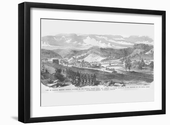 Grafton, West Virginia Occupied-Frank Leslie-Framed Art Print