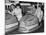 Graham Hill and Jim Clark on Dodgem Cars at Butlins, Bognor Regis, 1960S-null-Mounted Photographic Print