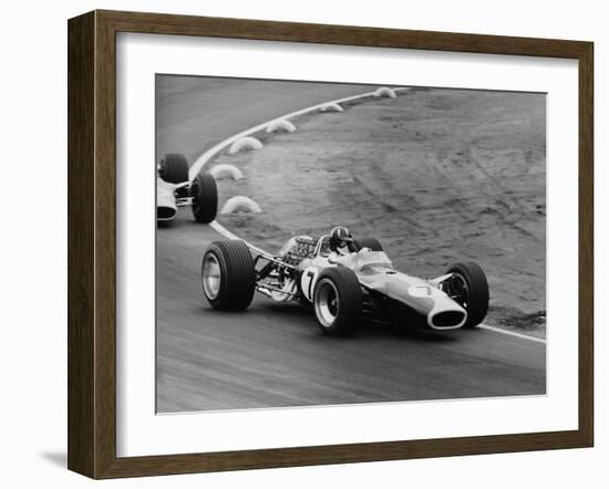 Graham Hill in a Lotus 49, French Grand Prix, Le Mans, 1967-Maxwell Boyd-Framed Photographic Print