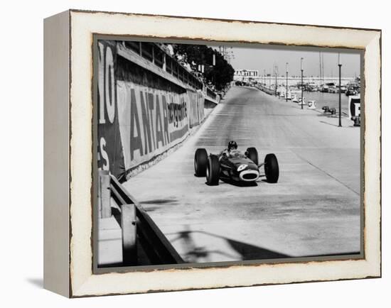 Graham Hill, Monaco Grand Prix, 1964-null-Framed Premier Image Canvas