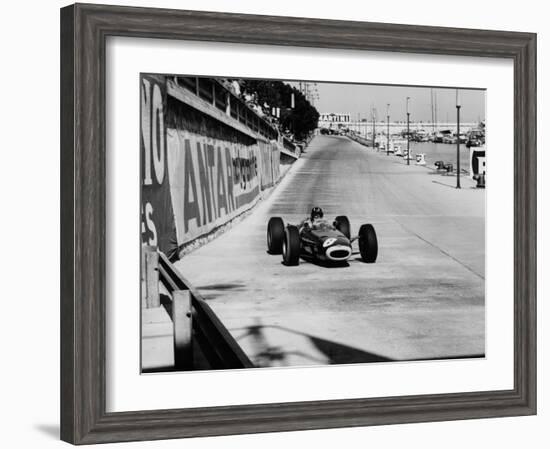 Graham Hill, Monaco Grand Prix, 1964-null-Framed Photographic Print