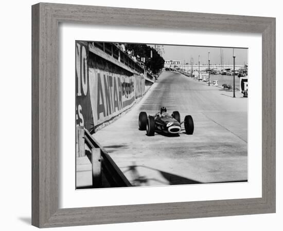 Graham Hill, Monaco Grand Prix, 1964-null-Framed Photographic Print