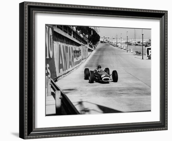 Graham Hill, Monaco Grand Prix, 1964-null-Framed Photographic Print