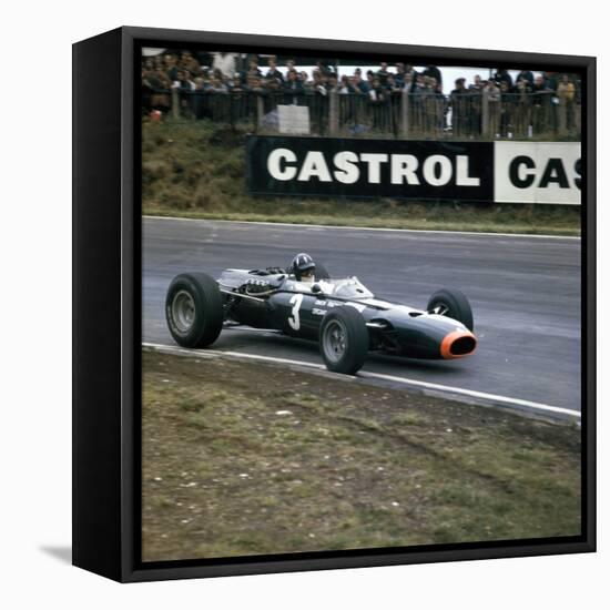 Graham Hill Racing a Brm P261, British Grand Prix, Brands Hatch, Kent, 1966-null-Framed Premier Image Canvas