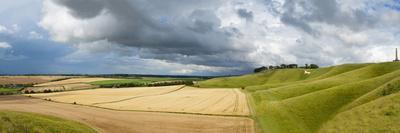 Panoramic Landscape View of the Cherhill Downs, Wiltshire, England, United Kingdom, Europe-Graham Lawrence-Photographic Print