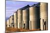 Grain Bins, Morning Light-Jason Savage-Mounted Art Print