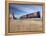 Grain Elevators and Wheat Train, Saskatchewan, Canada-Walter Bibikow-Framed Premier Image Canvas