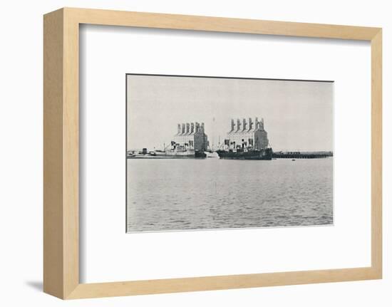 'Grain Elevators, Bahia Blanca', 1916-Unknown-Framed Photographic Print