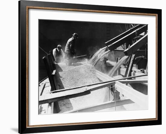 Grain Elevators Filling Barges-Robert Hunt-Framed Photographic Print