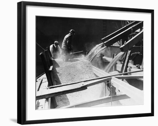 Grain Elevators Filling Barges-Robert Hunt-Framed Photographic Print