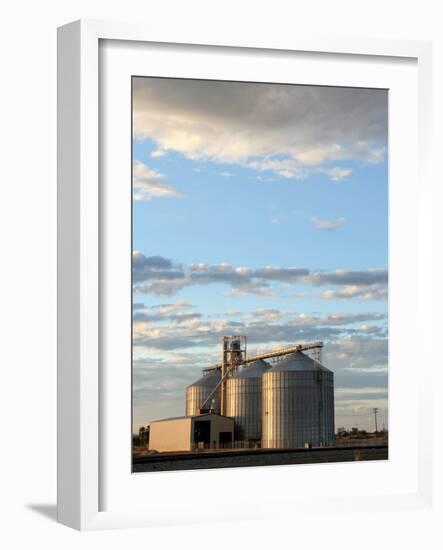 Grain Elevators near the Salton Sea in California-Bob Reynolds-Framed Photographic Print