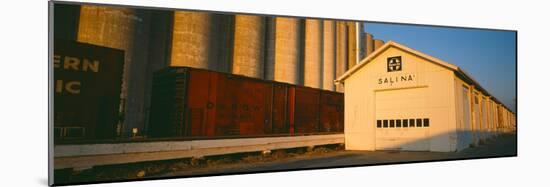 Grain Silo Railroad Station, Salina, Kansas-null-Mounted Photographic Print