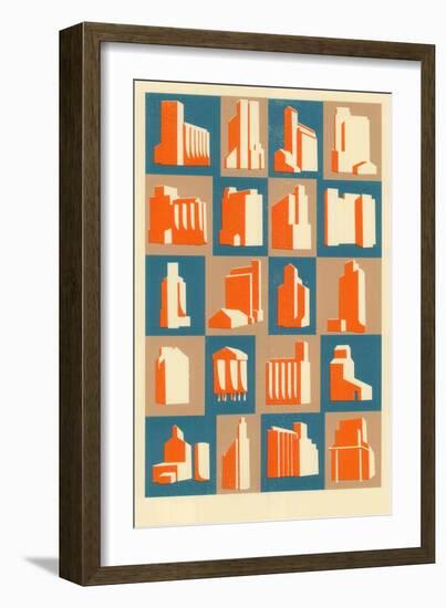 Grain Silos, 2013-Eliza Southwood-Framed Giclee Print