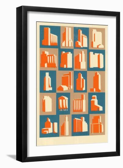 Grain Silos, 2013-Eliza Southwood-Framed Giclee Print