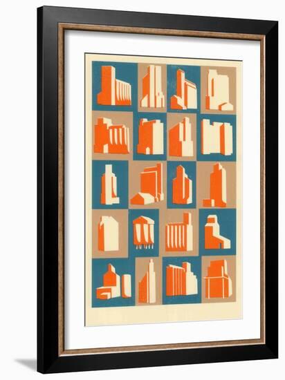 Grain Silos, 2013-Eliza Southwood-Framed Giclee Print