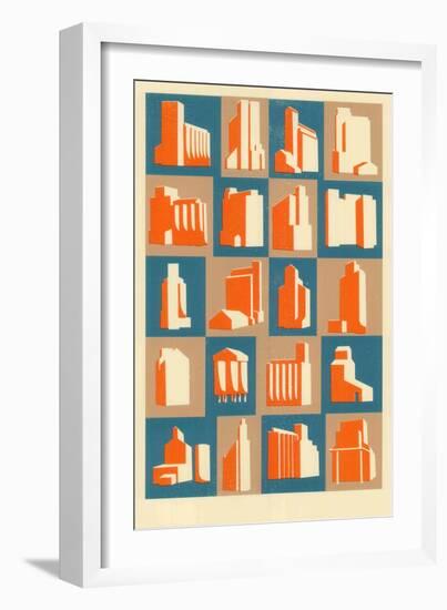 Grain Silos, 2013-Eliza Southwood-Framed Giclee Print