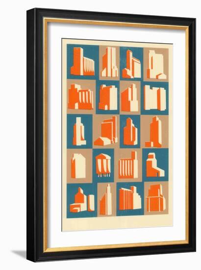 Grain Silos, 2013-Eliza Southwood-Framed Giclee Print